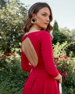 Miphai Vestido París Rojo