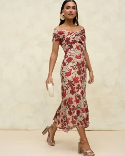 Miphai Vestido Reme Estampado Floral