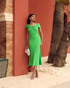 Miphai Vestido Reme Verde
