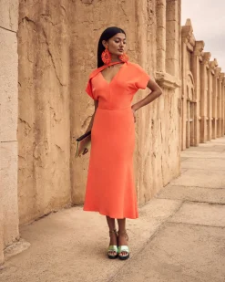 Miphai Vestido Romina Naranja