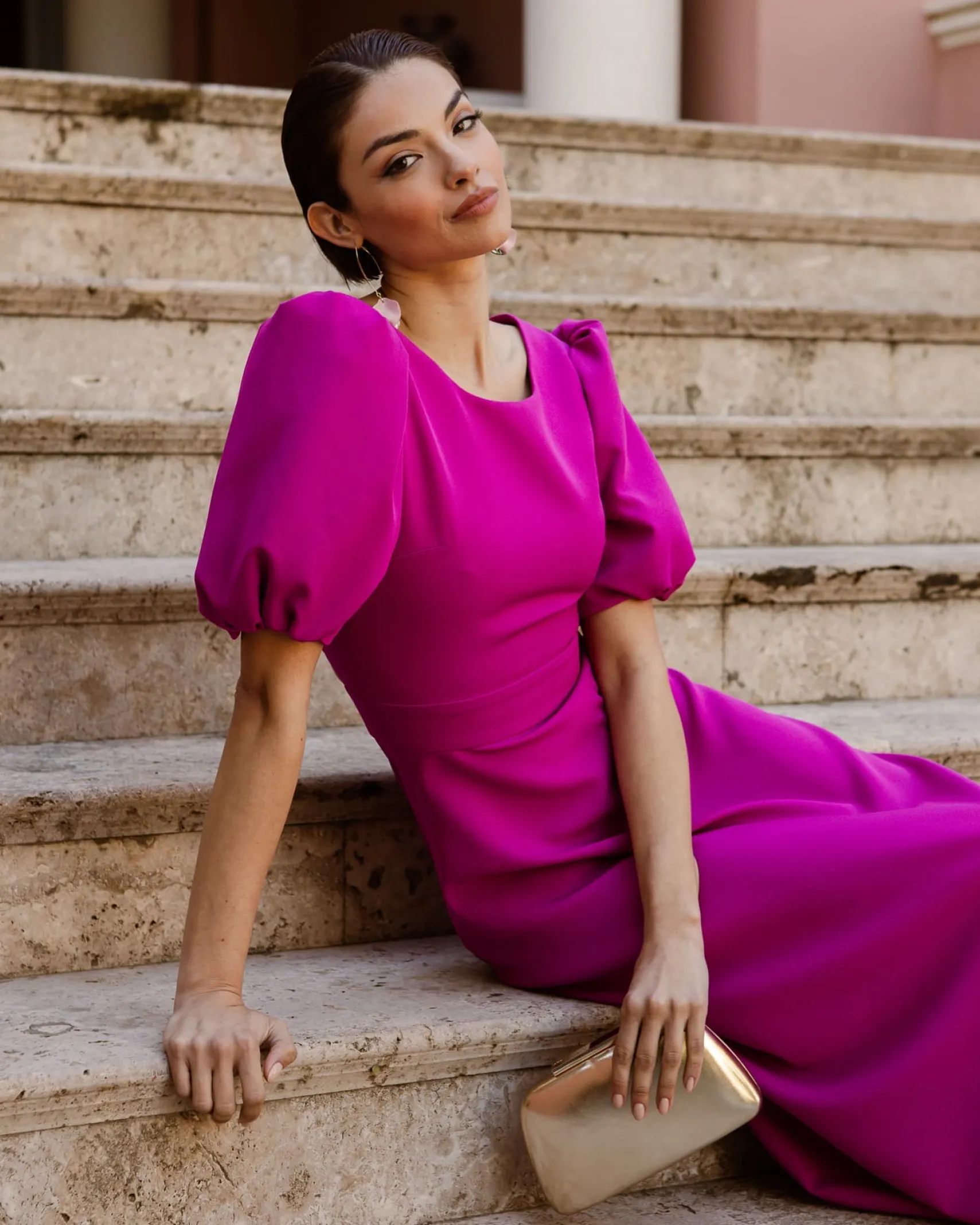 Miphai Vestido Sol magenta