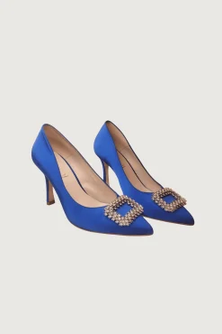Miphai Zapatos de Salón Kiara Azul Eléctrico