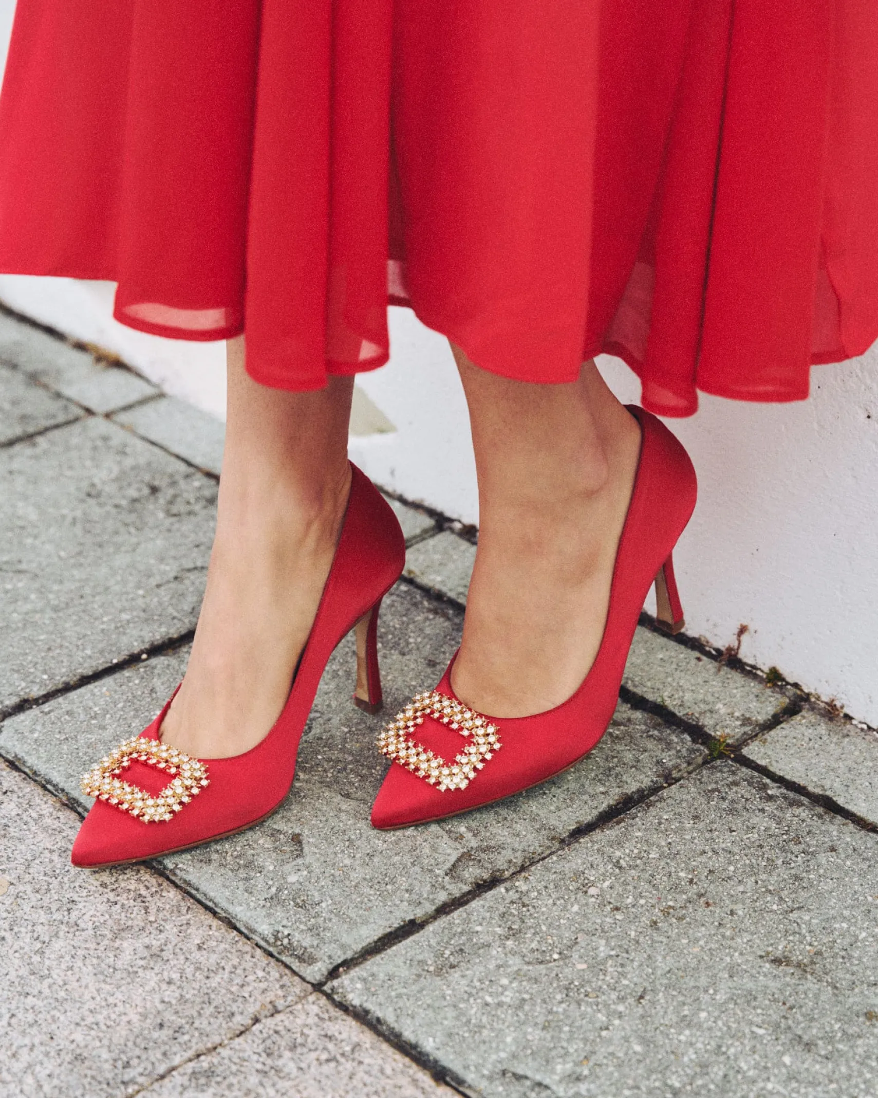 Miphai Zapatos de Salón Kiara Rojo