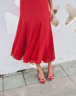 Miphai Zapatos de Salón Kiara Rojo